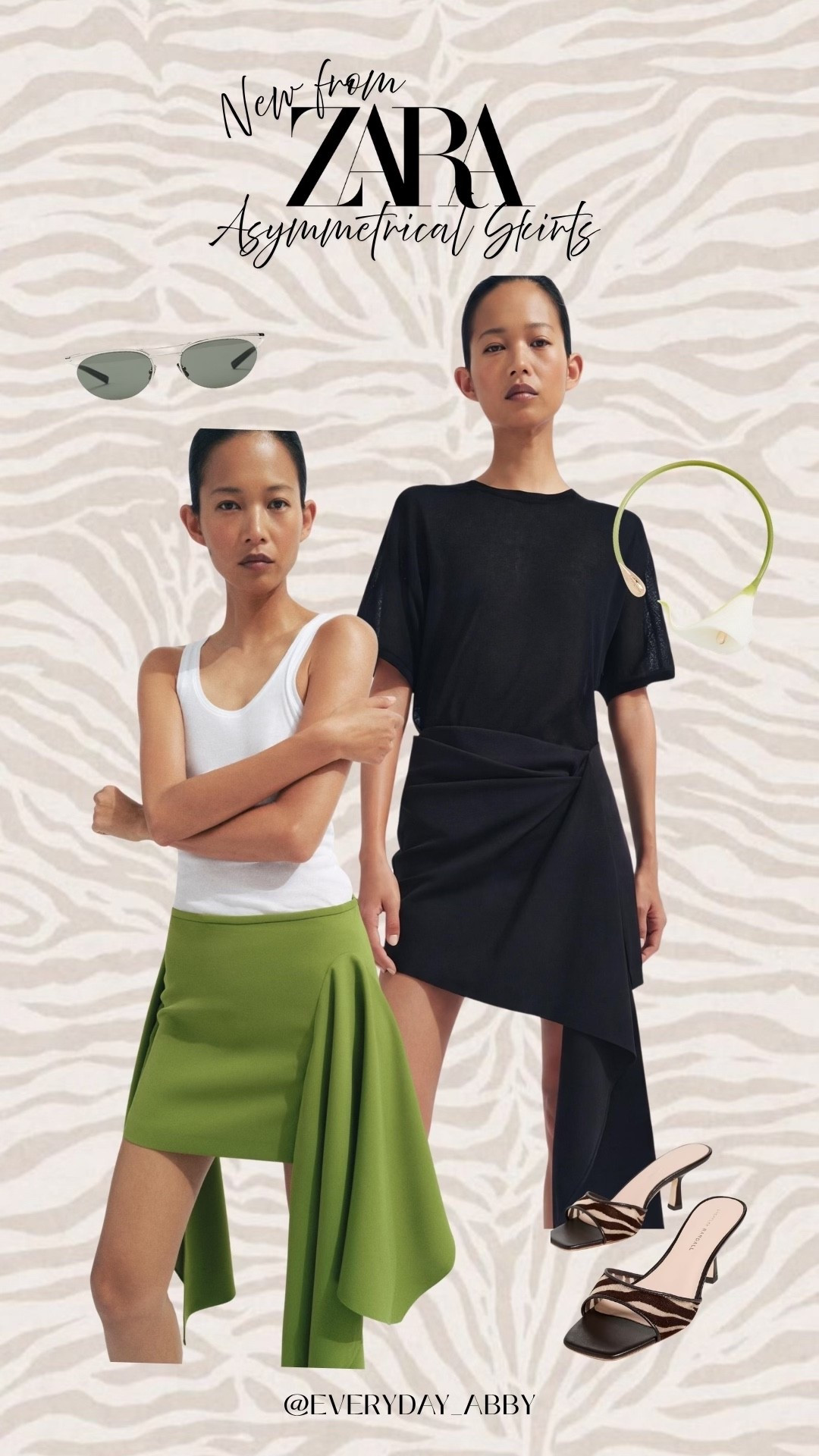 Loving the asymmetrical skirt trend for Spring and Zara has us covered with these new pieces! 🤩✨

#LTKgrwm #LTKootd