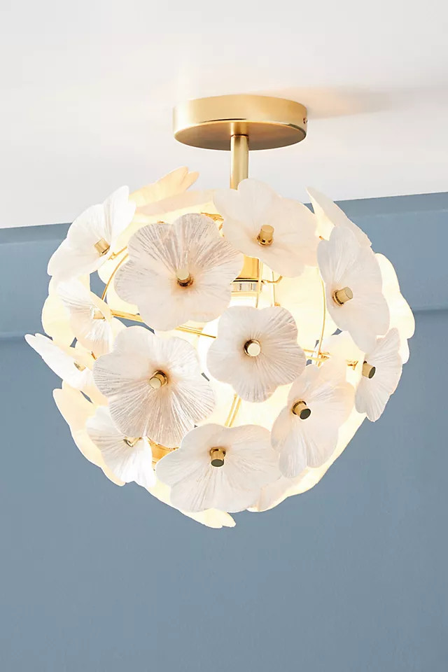 June Capiz Floral Flush Mount | Anthropologie (US)