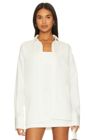Lovers and Friends Renn Shirt in Ivory White from Revolve.com | Revolve Clothing (Global)