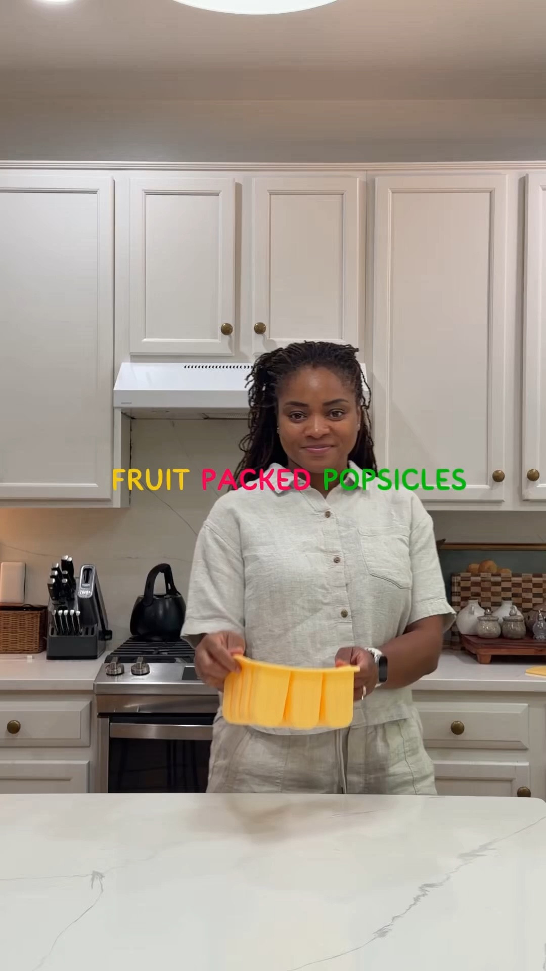 These homemade fruit popsicles were a hit, but getting to make them with my little helper was the sweetest part. 🥰

How to make:
You’ll need strawberries, blueberries, kiwi, mangos and white grape juice

Cut the fruits and add to your popsicle molds, fill with white grape juice, insert the sticks, and freeze overnight! 


#momlife #summerwithkids #makingmemories #momanddaughter #homemadepopsicles