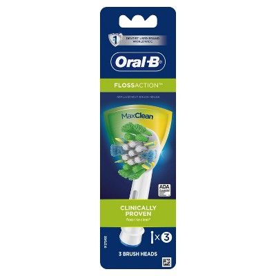 Oral-B Floss Action Replacement Electric Toothbrush Head - 3ct | Target