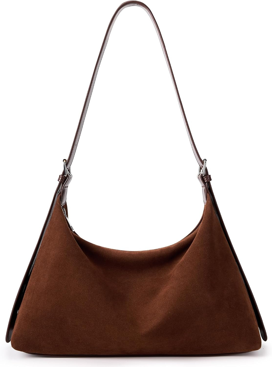 KALIDI Suede Tote Bag, Crescent Hobo Trendy Fall Purse Women Daily Casual | Amazon (US)
