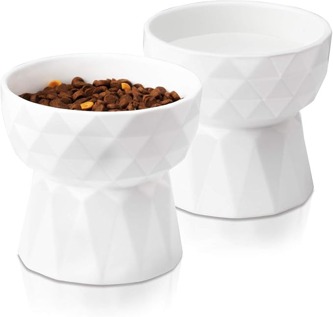 $23.99  Two-Day FREE delivery Friday, May 15. Order within 1 hr 38 mins Arrives with upcoming delivery Deliver to Rachele - Eagle Moun... 84005‌ In Stock Quantity: Quantity:1   Add to cart   Add to Friday's delivery Ships from Amazon Sold by Frewinky-US Returns FREE 30-day refund/replacement Packaging Ships in product packaging See more Add to Auto Buy   Add to List   Frewinky Cat Bowls,Ceramic Cat Bowls Anti Vomiting,Raised Food and Water Bowl Set for Cats and Small Dogs,13.5 Oz Touch the image to zoom in  Product Image   Product Image   Product Image   Product Image   Product Image  Product Image   Product Video   Sponsored  Frewinky Cat Bowls,Ceramic Cat Bowls Anti Vomiting,Raised Food and Water Bowl Set for Cats and Small Dogs,13.5 Oz | Amazon (US)