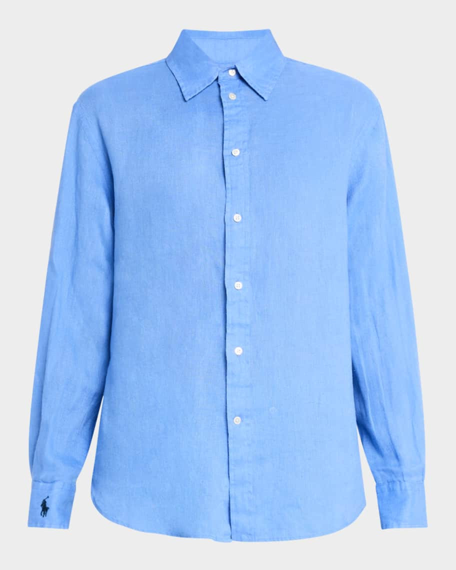Polo Ralph Lauren Oversize Fit Linen Shirt | Neiman Marcus