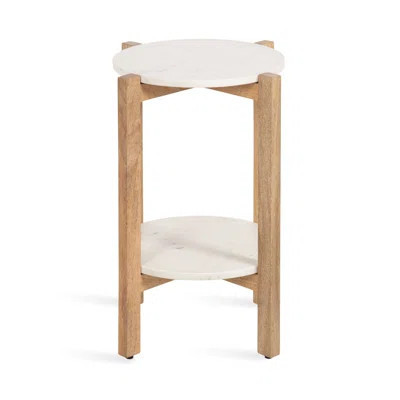 Round Tiered Marble Side Table | Wayfair North America