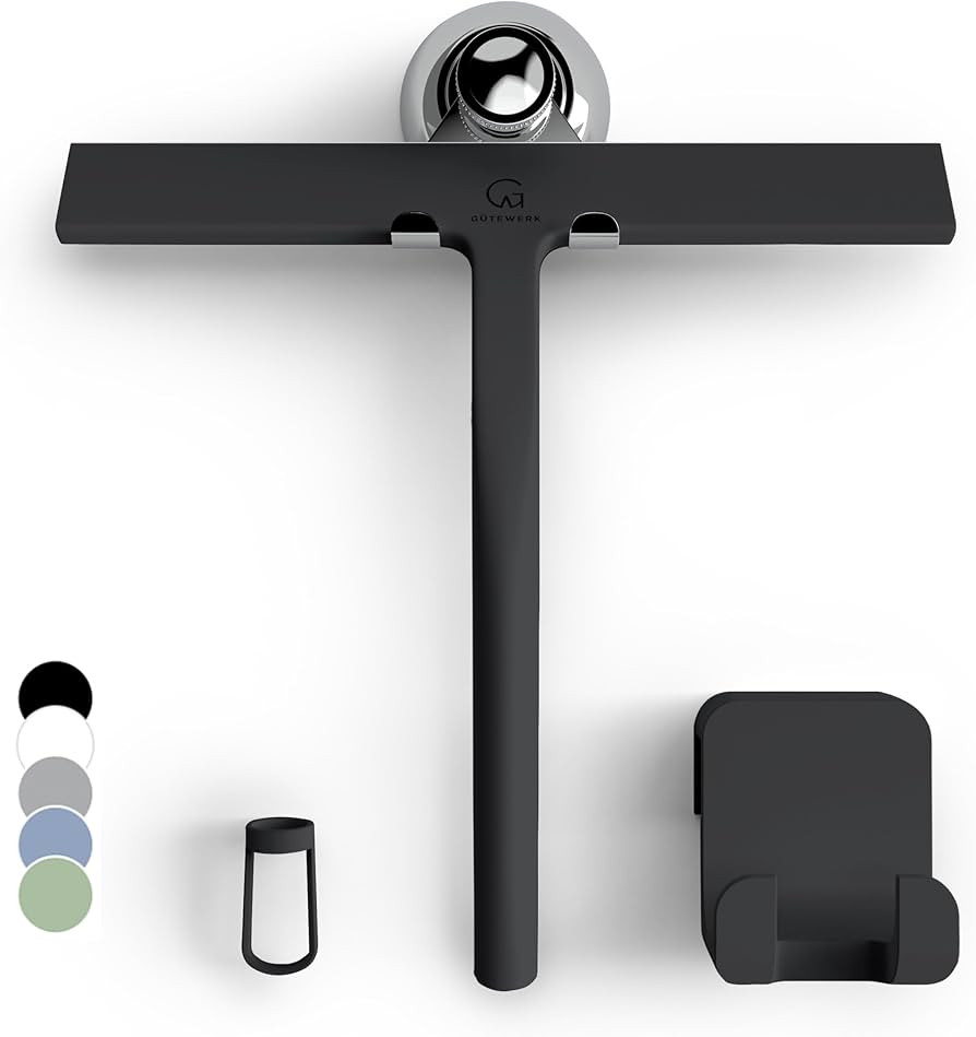 GÜTEWERK Shower Squeegee for Glass Doors, Squeegee for Shower Glass Door, Rubber Shower Squeegee... | Amazon (US)