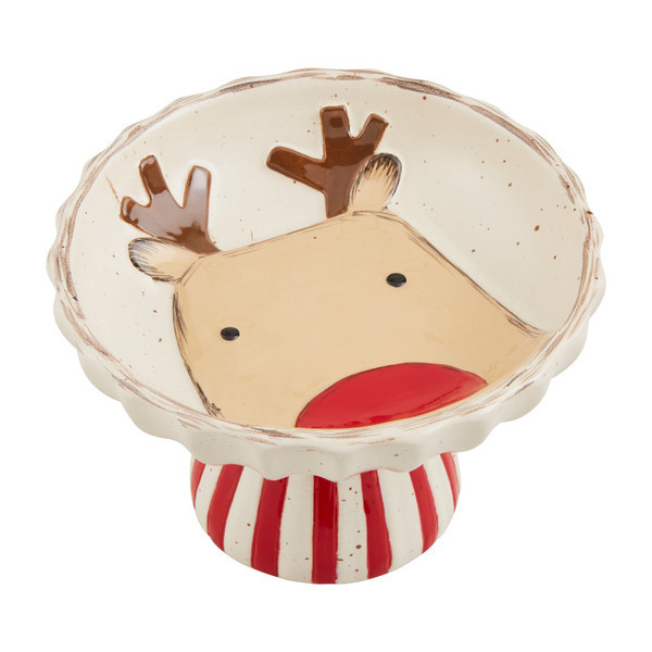 Mud Pie Reindeer Candy Dish | Stoneware | Mud Pie