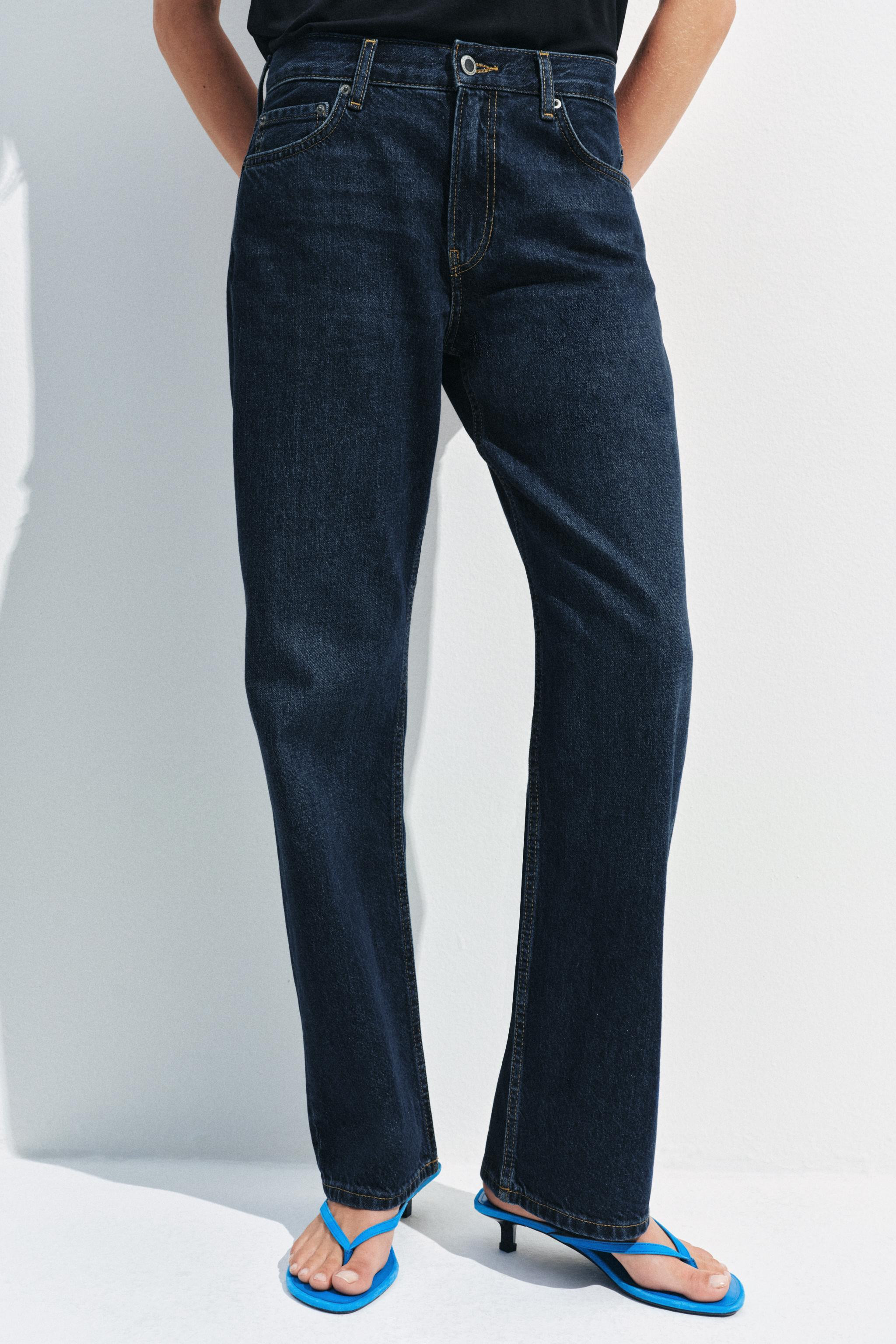 ZW COLLECTION LOW RISE STRAIGHT JEANS | Zara US