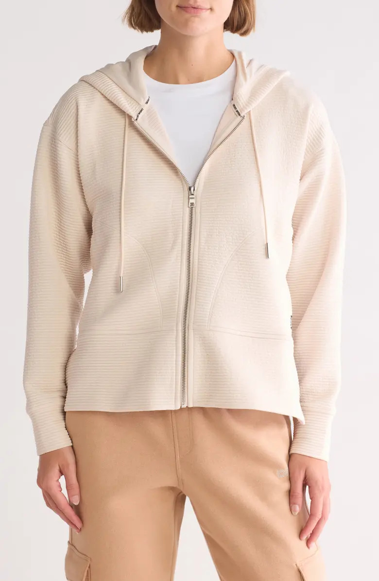 DKNY Tech Ottoman Full Zip Hoodie | Nordstromrack | Nordstrom Rack