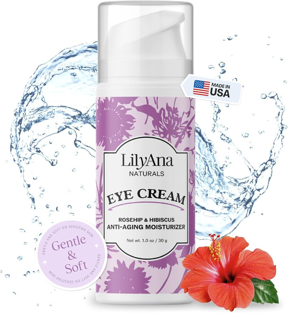 LilyAna Naturals Eye Cream for Dark Circles and Puffiness, Under Eye Cream for Wrinkles and Bags,... | Amazon (US)
