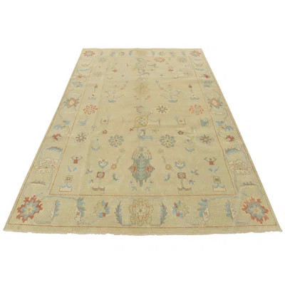 One-of-a-Kind Hand-Knotted 8'10" x 12'1" Wool Area Rug in Beige | Wayfair North America