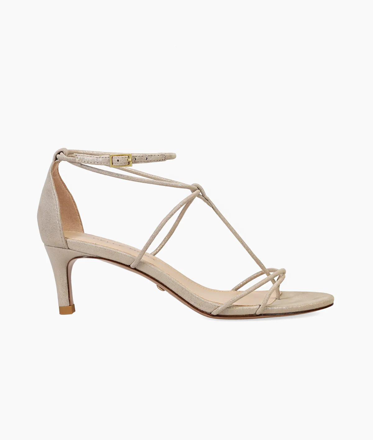 Ura Low Heel - Shimmer Taupe | Pelle Moda