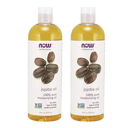 NOW Solutions, Jojoba Oil, 100% Pure Moisturizing, Multi-Purpose Oil for Face, Hair and Body, 16-Ounce (Pack of 2) | Amazon (US)