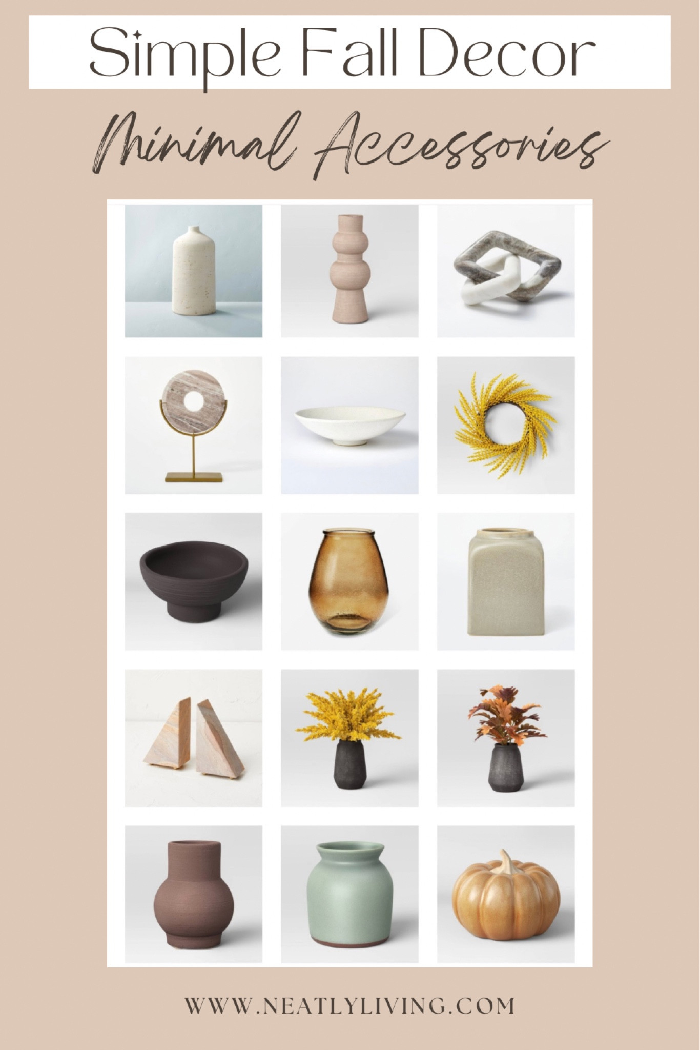 Neutral fall decor, minimal fall decor, vases, florals, greenery, home decor accessories, home accents, bowls 

#LTKhome #LTKSeasonal