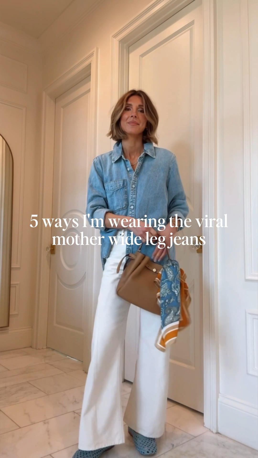 A few sizes left in these viral wide jeans for spring fit tts I'm 5'7 wearing size small 25