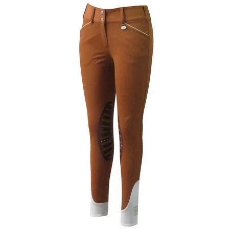 George H Morris Ladies Add Back Knee Patch Breeches (GHM Rust 34) | Walmart (US)