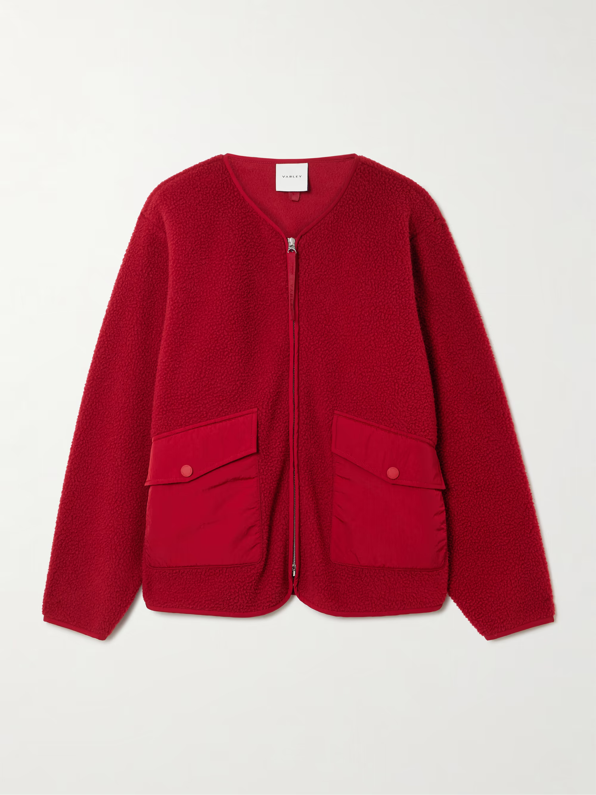 Marina shell-trimmed recycled-fleece jacket | NET-A-PORTER (US)