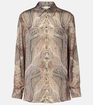 Hypnotic paisley silk satin shirt | Mytheresa (US/CA)