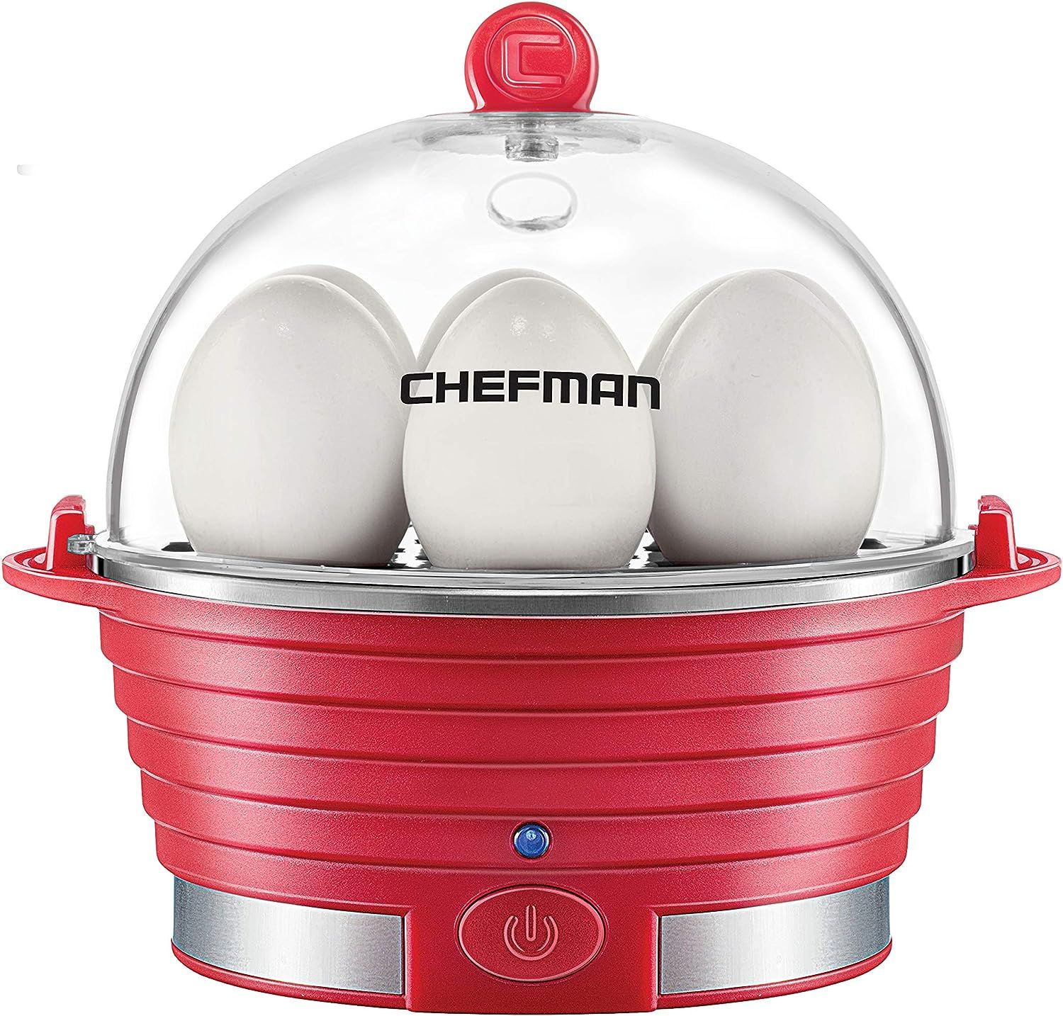 Chefman Electric Egg Cooker Boiler Rapid Poacher, Food & Vegetable Steamer, Quickly Makes Up to 6... | Amazon (US)