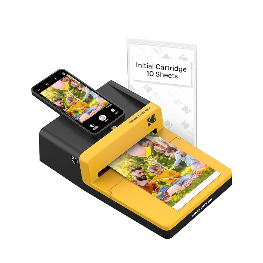 KODAK Dock ERA 4PASS Instant Photo Printer (4x6) (Instant Photo Printer + 10 Sheets) | Amazon (CA)