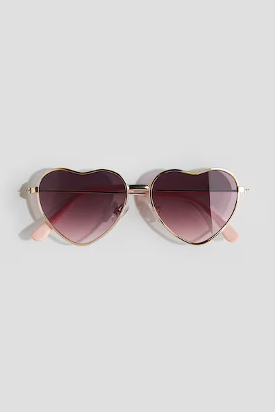 H & M - Heart-Shaped Sunglasses - Orange | H&M (US + CA)