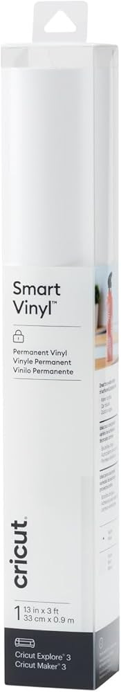 Cricut Smart Permanent Vinyl, White - 3ft Roll (13'x36') Adhesive Craft Vinyl - Matless Cutting f... | Amazon (US)