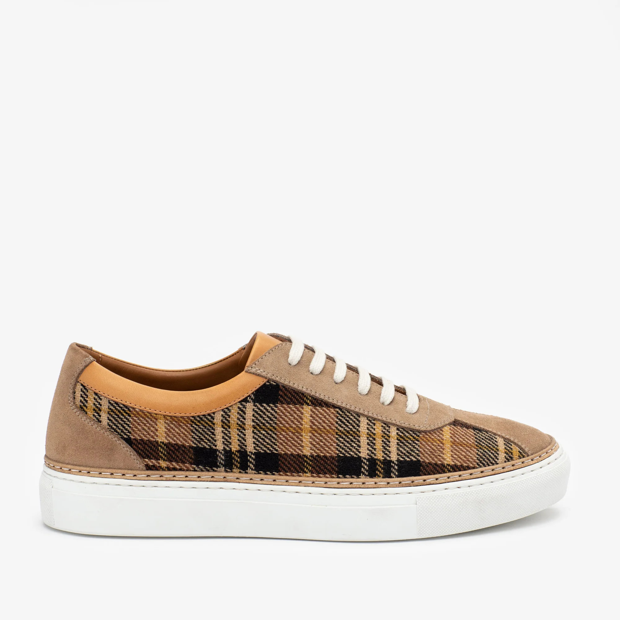 The Hampton Sneaker in Aberdeen - Yellow Plaid | TAFT | Taft