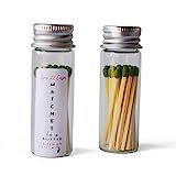 Home Decor Mini Artisan Matches in a Bottle/Jar| Cute and Chic Candle Accessory| Premium Wooden Matc | Amazon (US)