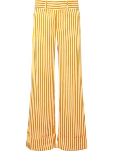 Endless Optimist striped satin-twill wide-leg pants | NET-A-PORTER (US)