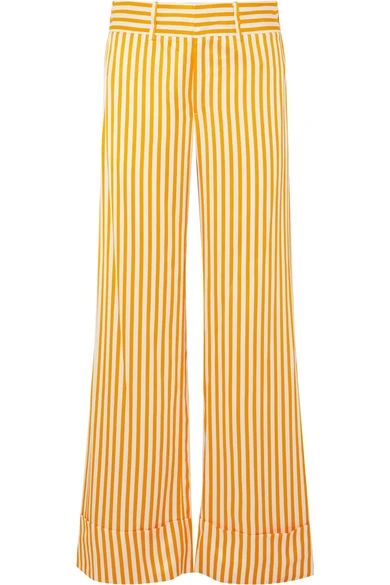 Endless Optimist striped satin-twill wide-leg pants | NET-A-PORTER (US)