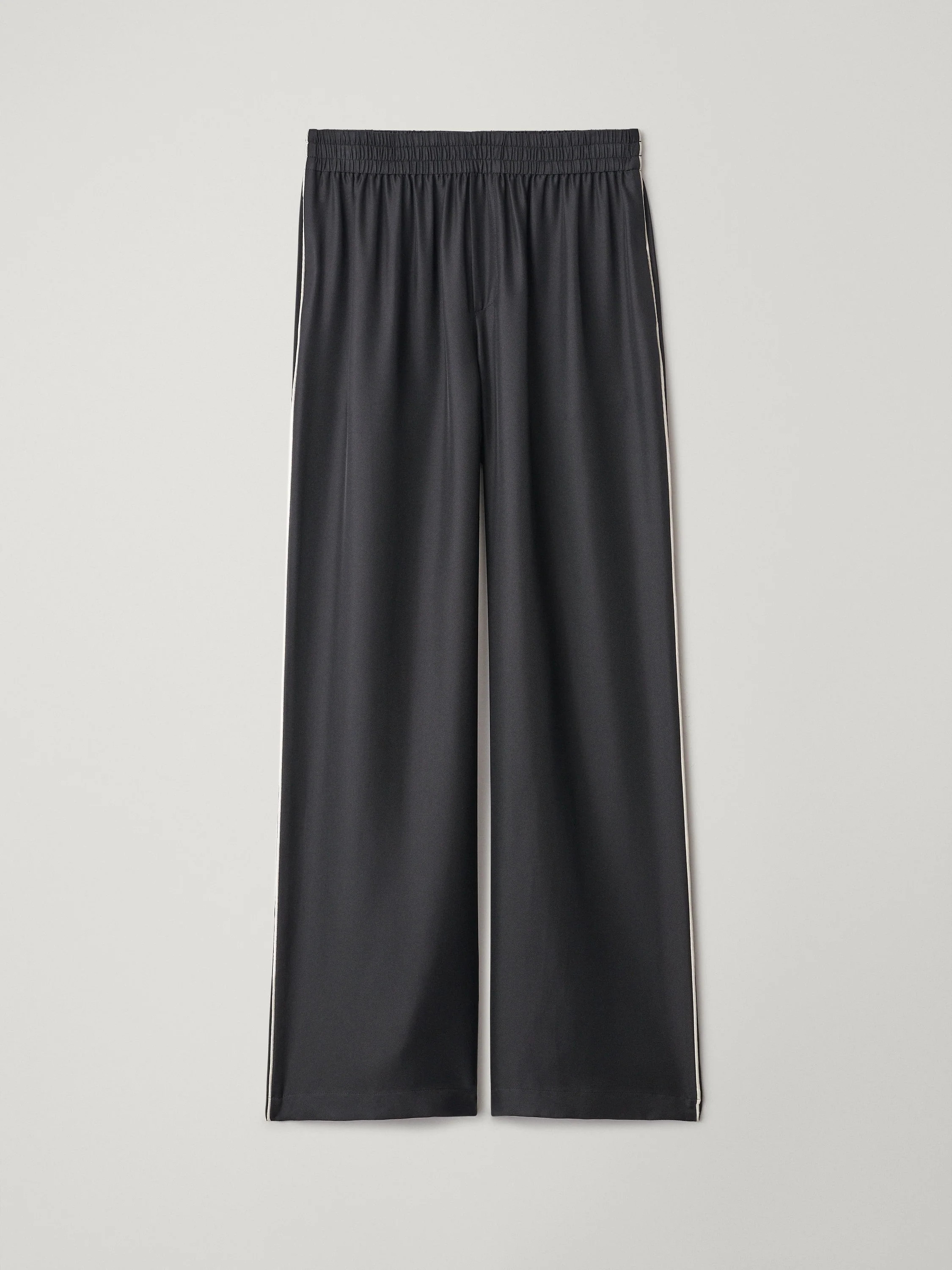 Piping Detail Wide Leg Trousers | LISA YANG
