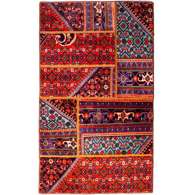 4' 11'' x 2' 11'' Zanjan Authentic Persian Hand Knotted Area Rug - 112037 | Los Angeles Home of rugs