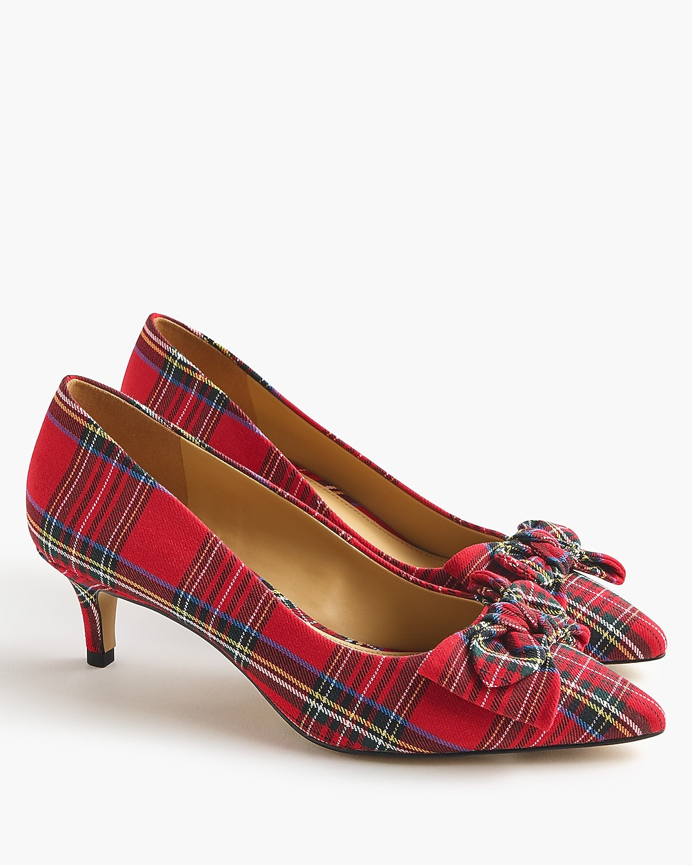 Tartan Esme kitten heels | J.Crew Factory
