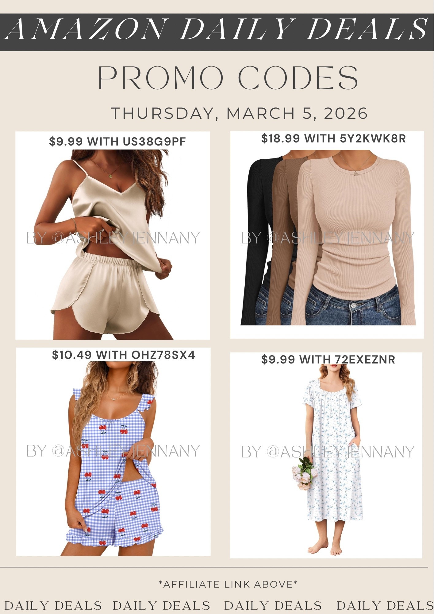 Amazon fashion deals on pajamas and long sleeve tees 

#LTKMidsize #LTKSaleAlert #LTKmorningroutine