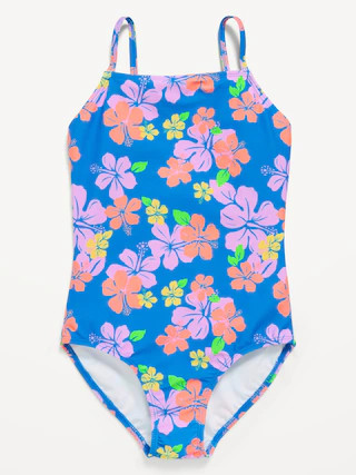 Back Cutout One-Piece Swimsuit for Girls | Old Navy (US)