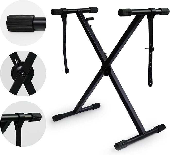 The ONE Single-X Keyboard Stand, Pre-Assembled X-Style Keyboard Stand with Locking Straps & Quick... | Amazon (US)