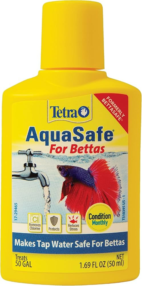 Tetra BettaSafe, aquarium Water Conditioner For Bettas, 1.69-Ounce, 50-Ml, Golds & Yellows, Model... | Amazon (US)