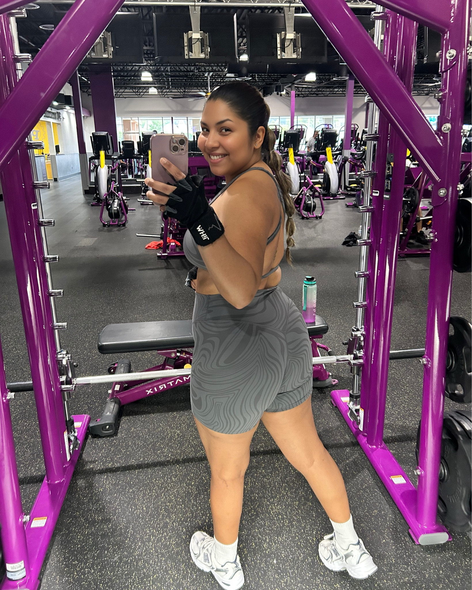 Warning: Entering the swirl zone! 🍥🍥

Fit details: Square Neck Emma top + Metamorph Workout shorts 6”… both size L. 

My measurements:
Bust 36C 
Waist 34 in 
Hips 42 in 
Glutes 45 in

#LTKShoeCrush #LTKFitness #LTKFindsUnder50