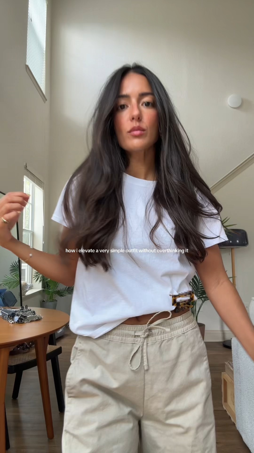 wearing a size small in the white tee and US 4 in the pants! 

#LTKSeasonal