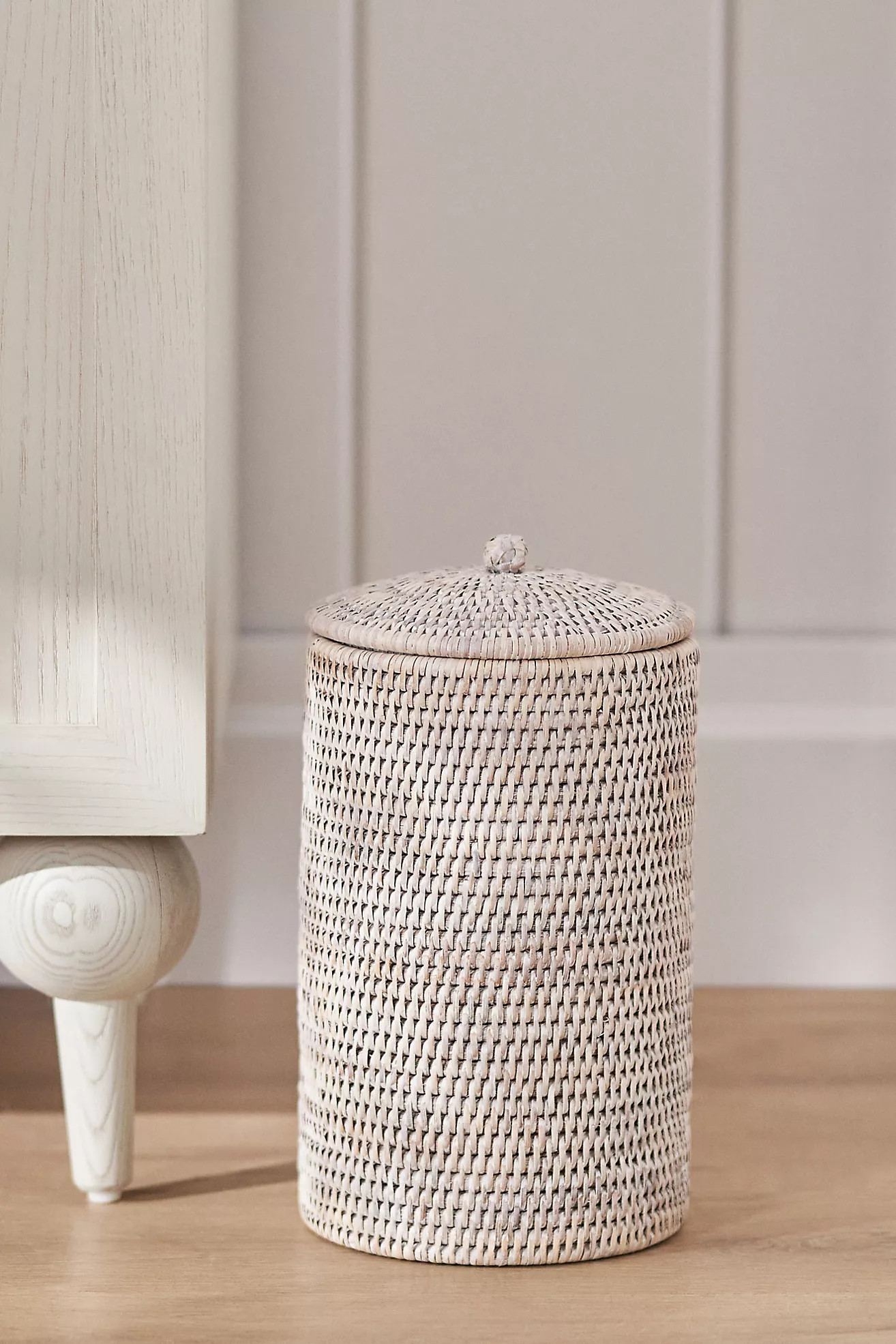 Handwoven Rattan Double Toilet Paper Roll Holder | Anthropologie (US)