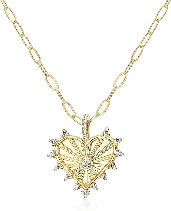 Holy rose Carrie Heart Necklace, And Just Like That Inspired Jewelry, Sex City Bradshaw Necklace | Amazon (US)