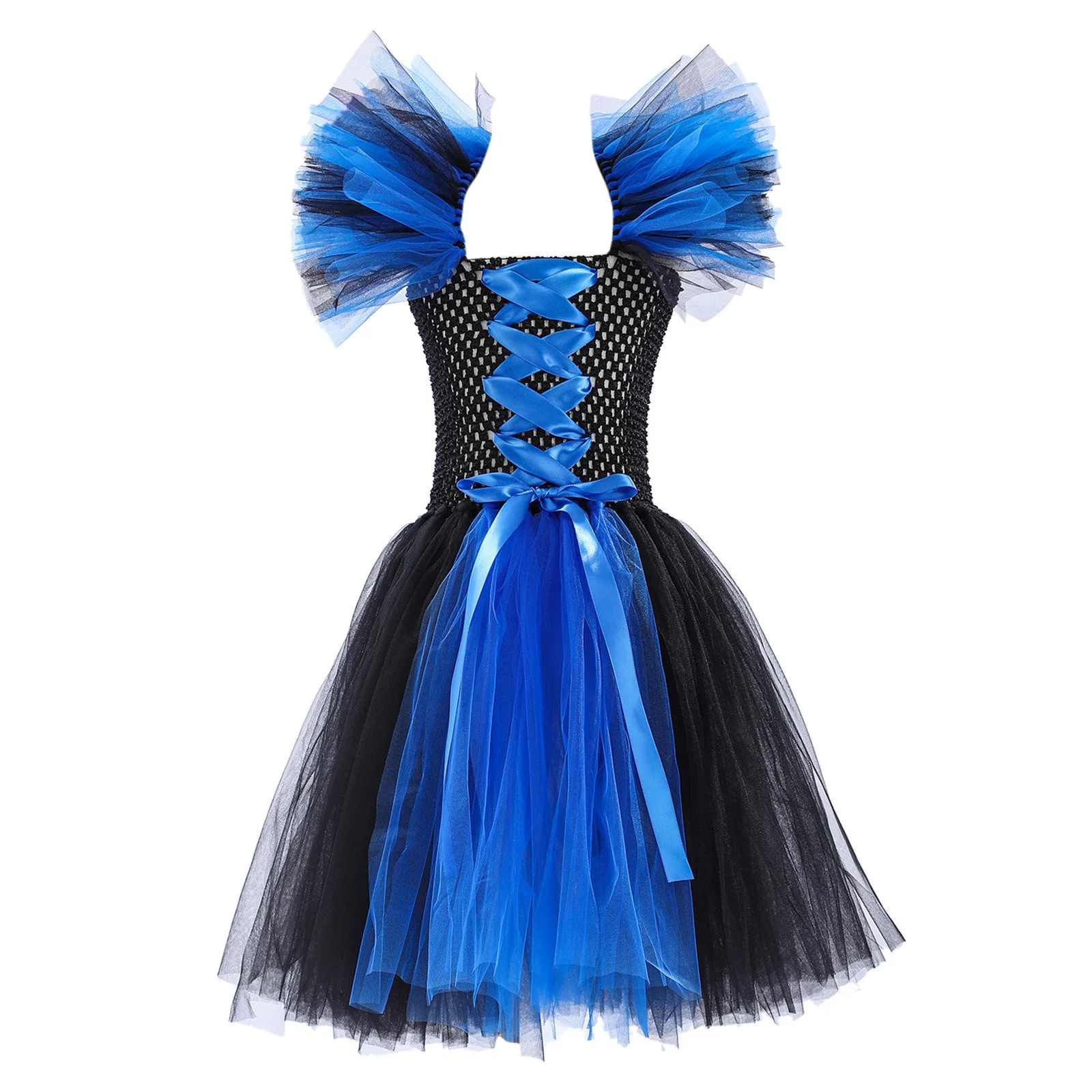 Tiijoy Girls Halloween Witch Tulle Dress Sleeveless Mesh Party Princess Dress, Sizes 4-5 | Walmart (US)