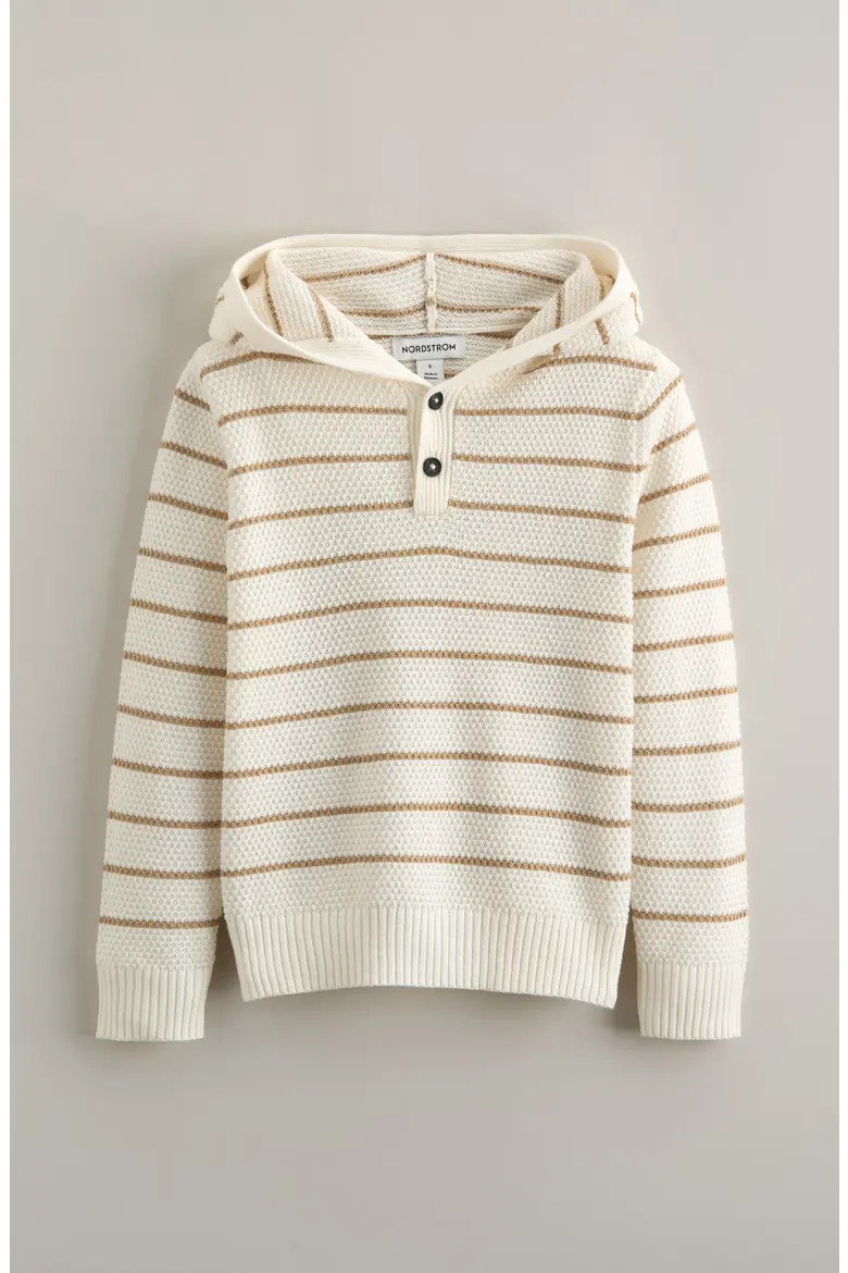 Kids' Hooded Henley Sweater (Men) | Nordstrom | Nordstrom