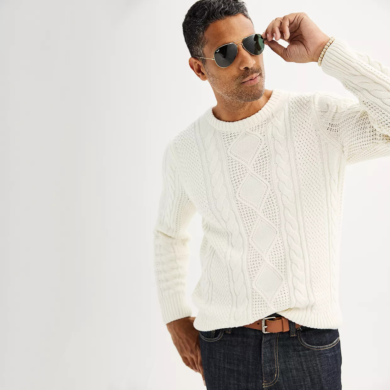 Men's Sonoma Goods For Life® Fisherman Sweater | Kohl's