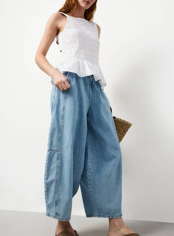 Buy Light Denim Balloon Pull-On Mid Rise Jeans 18 | Jeans | Tu | Tu Clothing