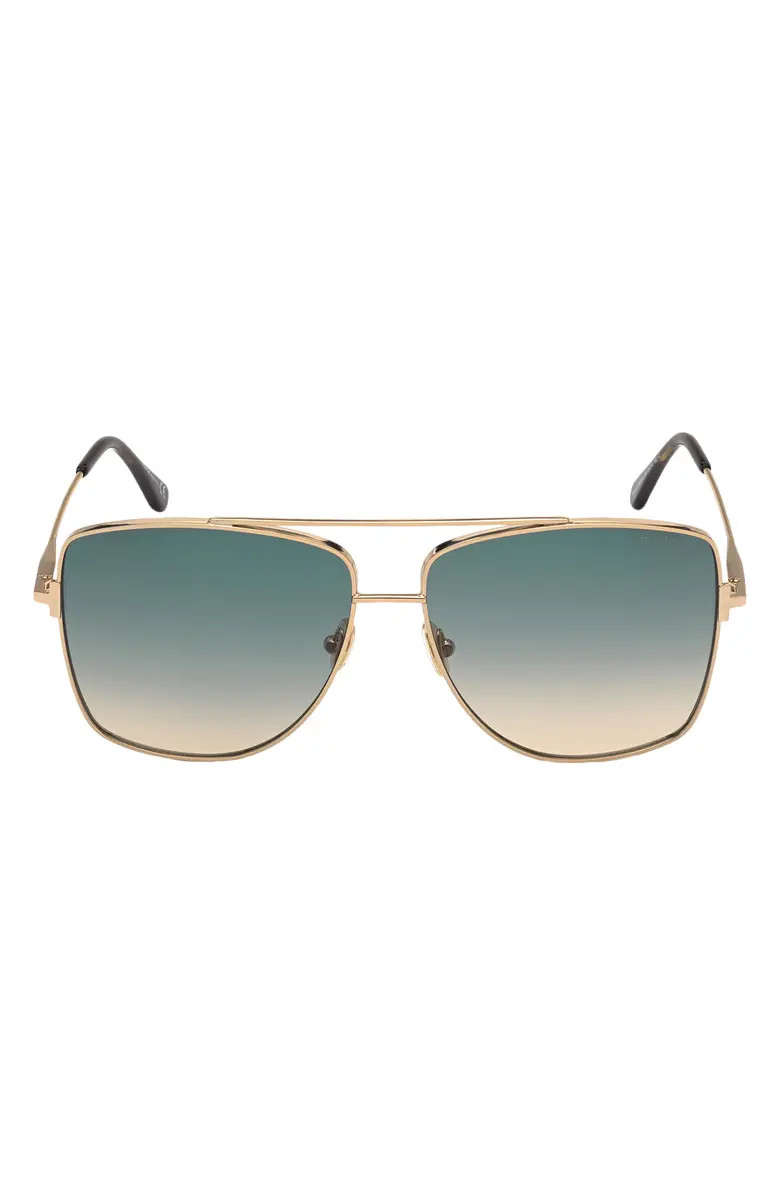 Reggie 61mm Gradient Aviator Sunglasses | Nordstrom