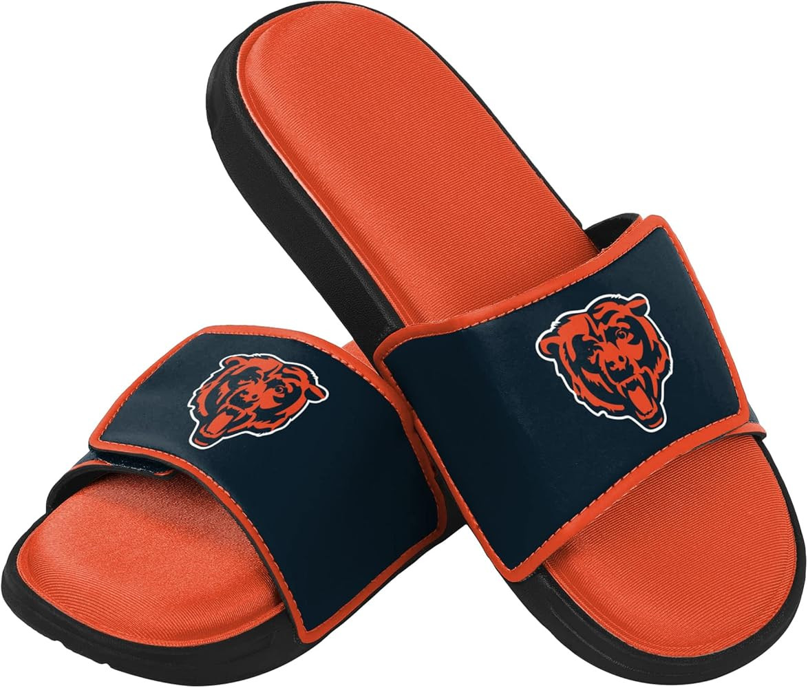 FOCO Chicago Bears NFL Mens Foam Sport Slide - L | Amazon (US)