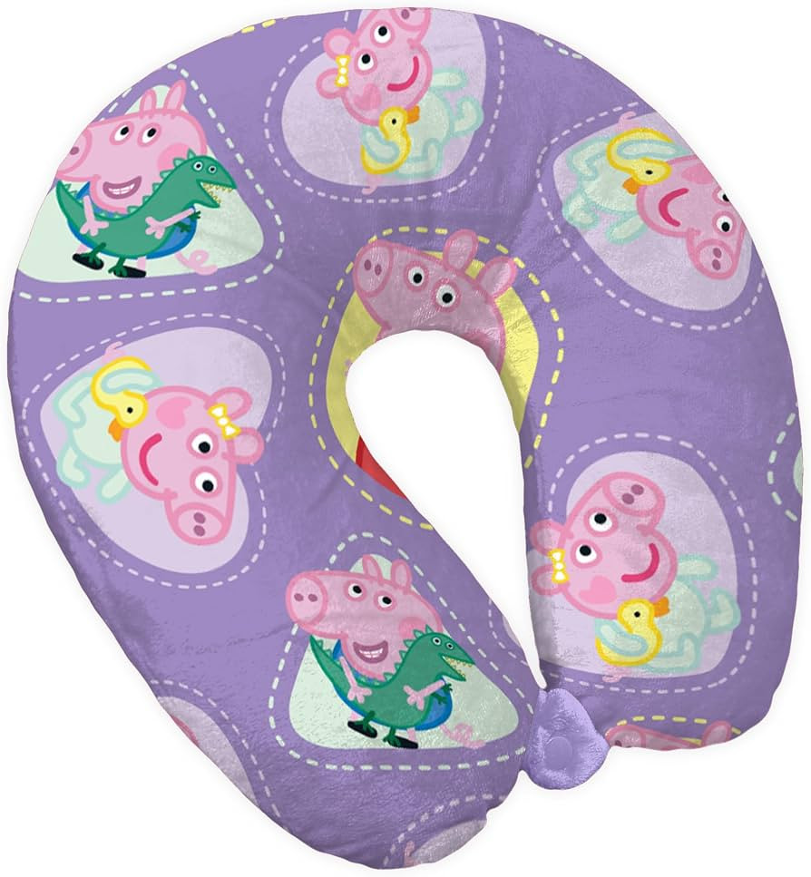 Northwest Peppa Pig Sibling Patches Travel Neck Pillow, U-Shaped Plush Cushion for Airplane, Trav... | Amazon (US)