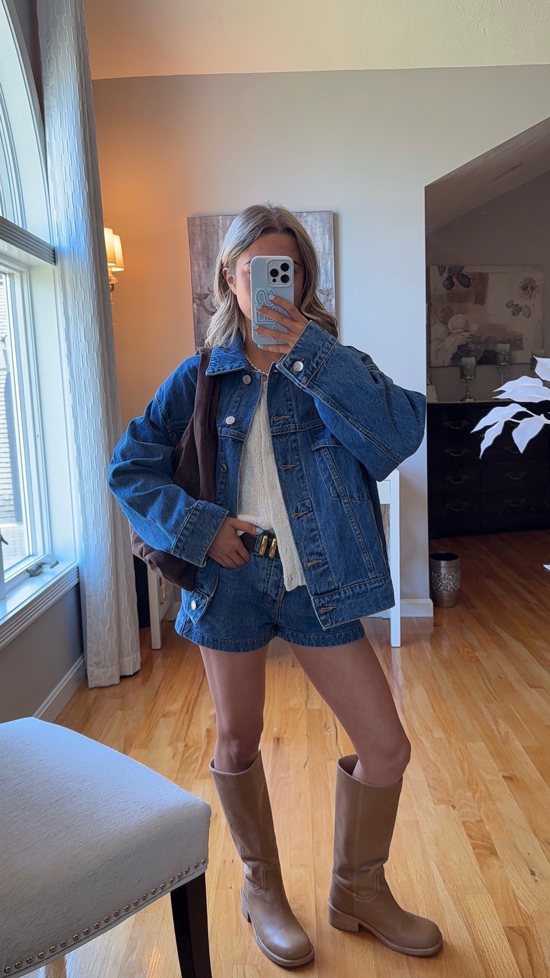 wearing a xs/ s in jacket and 23 in shorts! 

#LTKU #LTKootd #LTKSeasonal