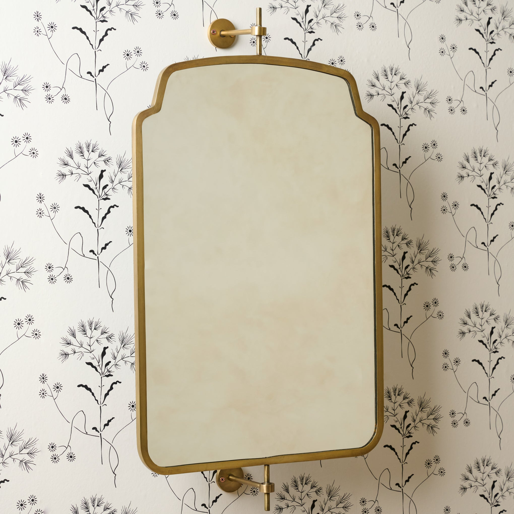 June Brass Swivel Mirror | Magnolia